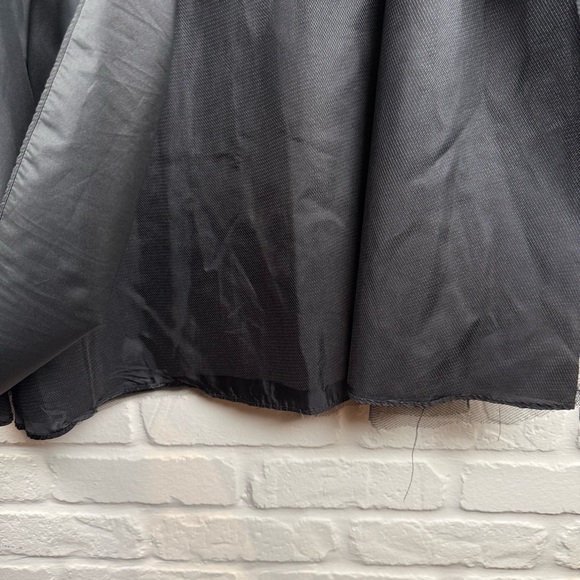 Isabel Ardee Black Pleated A-Line Maxi Skirt Formal Evening Ball Gown Style 6 - Picture 3 of 6